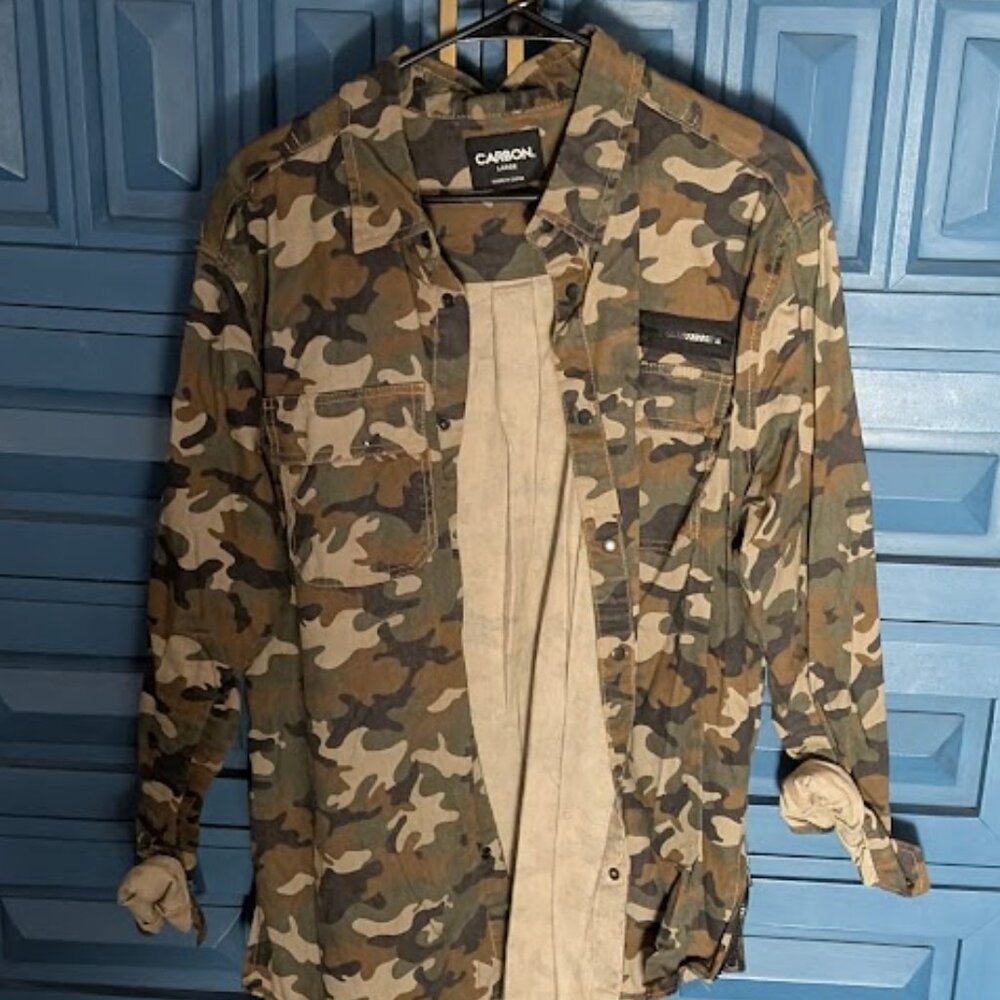 A3 CARBON Utility-Style Army jacket